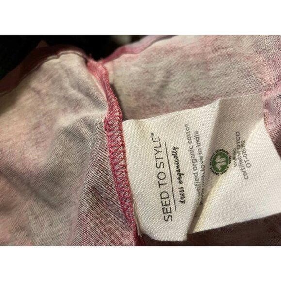 Seed Style Organic Cotton Watercolor Print Top SMALL (404) - Picture 4 of 5